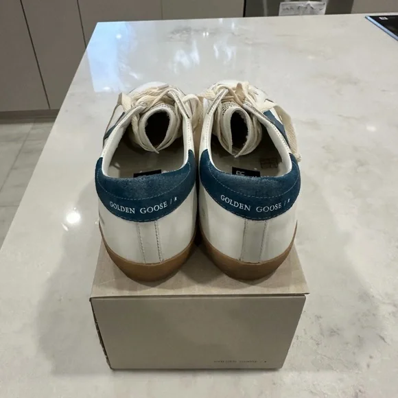 Golden Goose White and Blue Men's Shoes - Picture 2 of 8